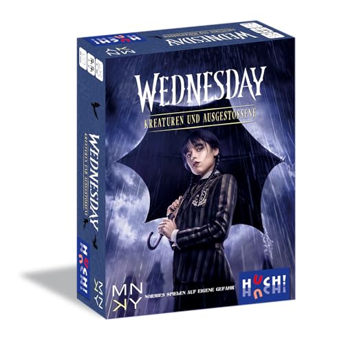 HUCH!, Wednesday – Kreaturen und Ausgestoßene, Gesellschaftsspiel, Spannendes Kartenspiel mit Spezial-Effekten, Für 2–6 Spieler ab 8 Jahren HUCH!, Wednesday – Kreaturen und Ausgestoßene, Gesellschaftsspiel, Spannendes Kartenspiel mit Spezial-Effekten, Für 2–6 Spieler ab 8 Jahren von HUCH!