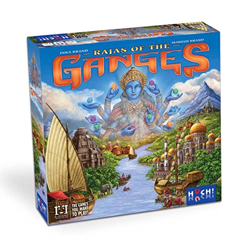 HUCH! Rajas of The Ganges - Stategiespiele Erwachsene, Brettspiele ab 10 Jahre, Spiele für 2 Personen, Stategie Gesellschaftsspiele, Strategie-Spiel & Brettspiel zu zweit von HUCH!