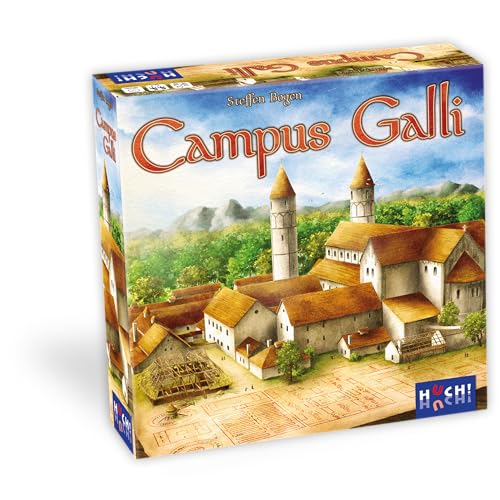 HUCH! | Campus Galli | Strategiespiel | Für 2 bis 4 Spieler | ab 10 Jahren | vom Erfolgsautor Steffen Bogen | Klosterbaustelle in Meßkirch | Mittelalter von HUCH!