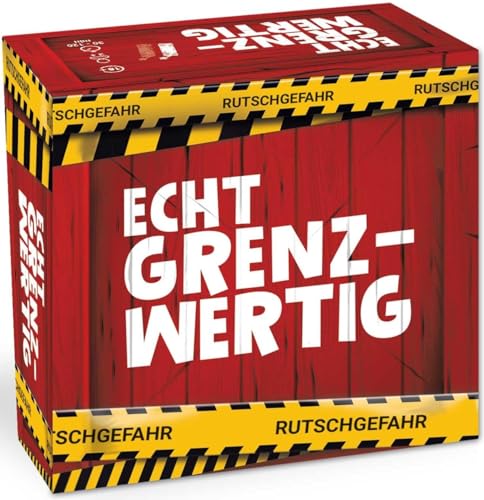 HUCH! | Echt Grenzwertig | Partyspiele ab 18 | Kartenspiele für Erwachsene | Partyhit | Bildet lustige oder grenzwertige Kombinationen aus Textkarten | Deutsche Ausgabe | für 3+ Spieler ab 18 Jahren von HUCH!