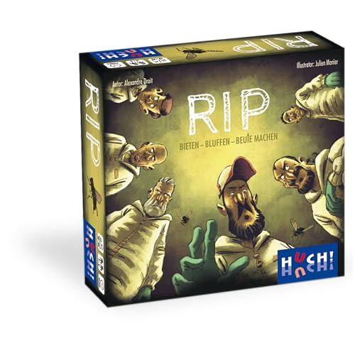 HUCH! | RIP - BIETEN - BLUFFEN - BEUTE MACHEN | Familienspiel und Bluff Spiel | aufregende Gesellschaftsspiele | Kartenspiele und Brettspiele | Strategiespiele für 2 bis 5 Spieler ab 10 Jahren von HUCH!