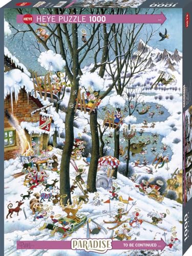 Heye 299613 In Winter 1000 Teile Puzzle, Silver von HUCH!