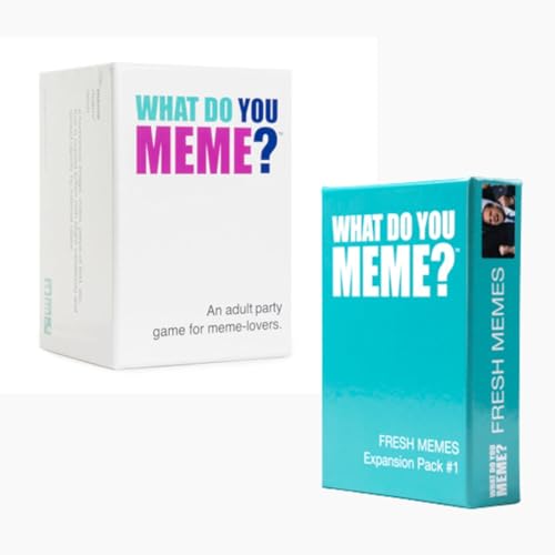 What Do You Meme Bundle (US): WDYM + Fresh Memes #1 | Meme Spiel US Version | What DO You Meme? Party-Kartenspiel | Gesellschaftsspiele Erwachsene | Board Games English | Für 3+ Spieler ab 18 Jahren von HUCH!