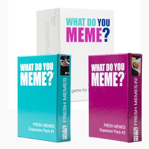 What Do You Meme Bundle (US): WDYM + Fresh Memes 1 & 2 | Meme Spiel US Version | What DO You Meme? Party-Kartenspiel | Gesellschaftsspiele Erwachsene | Board Games English | ab 18 Jahren von HUCH!