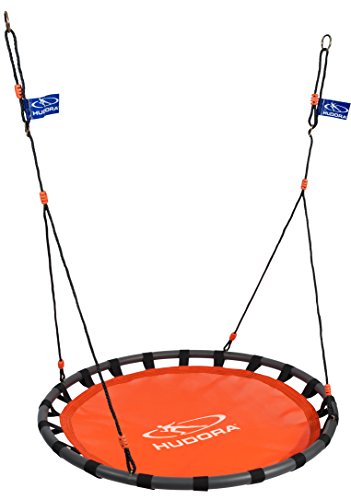 HUDORA Nestschaukel Aluminium, 120 cm, orange - Garten-Schaukel bis 120 kg - 72160 von HUDORA