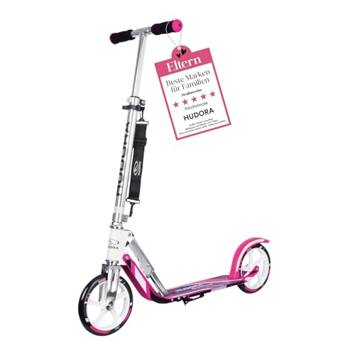 Hudora 2986092800 Big Wheel Alu 8" BigWheel City Scooter, Single, pink, One Size von HUDORA