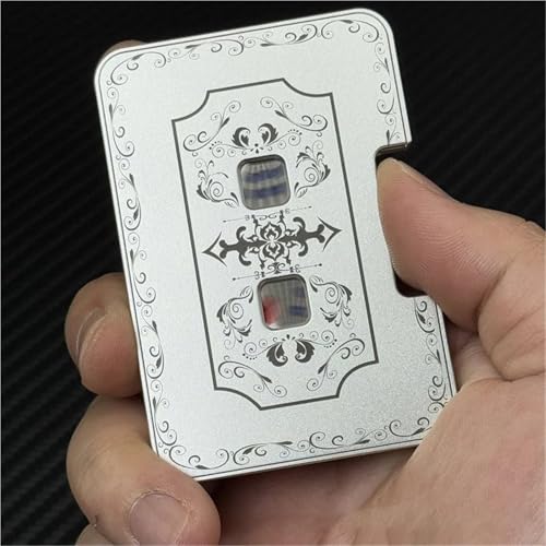 HUFENYU Creative Mechanical Dice Spinner 3D Fidget Toy Auto Dice Playing Cards Game Aluminum Alloy Stress Reliever Dice Spinner(1pcs) von HUFENYU