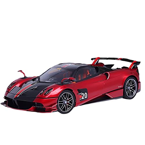 Für Pagani Huayra BC 1 18 Cabrio-Legierung Voll Geöffnete Simulationsautomodell-Ornamente Anzeigen(Rot) von HUGGES