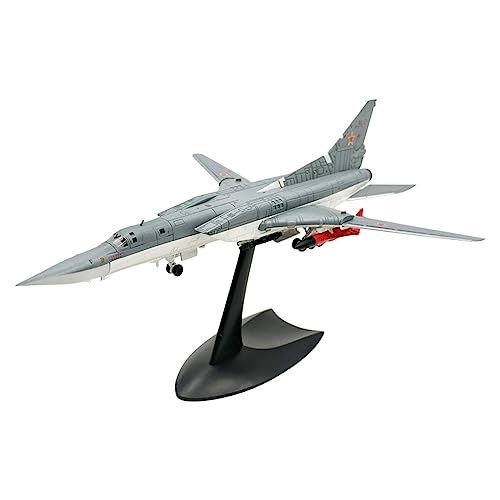 HUGGES 1/144 für Russische TU-22 M3 Backfire Bomber Kämpfer Diecast Modell Retro Flugzeug Mit Display Stand von HUGGES