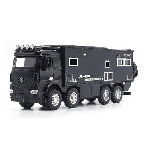 HUGGES 1/24 für Mercedes Nomadisen Pilot F Rv Simulation Legierung Auto Modell Sammlung Souvenir Spielzeug 25CM Dekoriert Schreibtisch für Jungen Geschenke(Black) von HUGGES