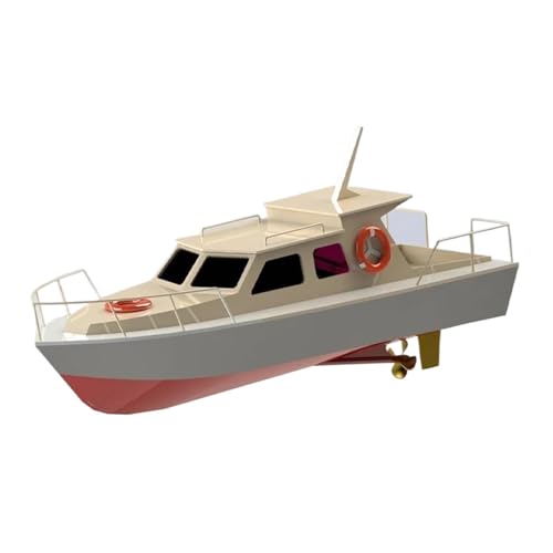 HUGGES 1/30 Analog Holz Montage Yacht Boot Modell Kit Laser Cut Wohnkultur Fliegender Fisch Starter Kit Jungen Spielzeug Geschenk von HUGGES