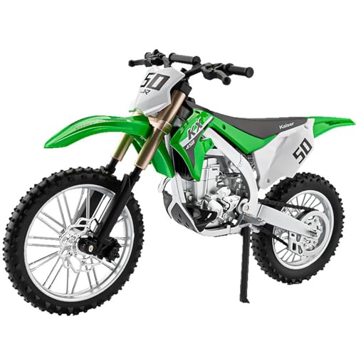 HUGGES 1 12 für Kawasaki KX450 Dirt Bike Legierung Motorrad Modell Schreibtisch Dekoration 17 cm Sammlung Grün Display Spielzeug für Gedenken an die Männer Jungen von HUGGES