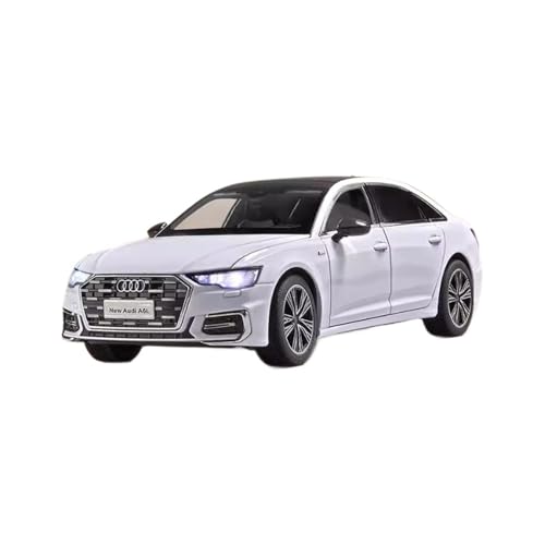 HUGGES 1 18 Für Audi A6L Simulation Legierung Auto Modell 28CM Dekorative Schreibtisch Ornamente Display Sammlung Von Erwachsenen Geschenke(White) von HUGGES