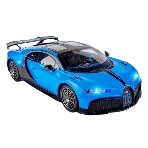 HUGGES 1 18 Für Bugatti Chiron Track Edition Supercar Simulation Legierung Auto Modell Dekoration Sammlung Gedenk Schreibtisch Ornamente Spielzeug Für Erwachsene(Blue) von HUGGES