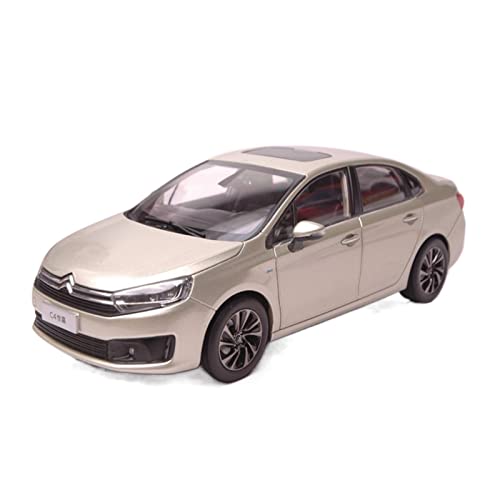 HUGGES 1 18 Für Citroen C4 Sega 2016 Gold Metalllegierung Hohe Simulation Automodell Für Display Ornamente von HUGGES