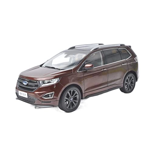 HUGGES 1 18 Für Ford Edge 2016 Rot SUV Simulation Legierung Diecast Automodell Für Erwachsene Werbegeschenk von HUGGES