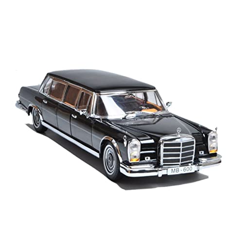 HUGGES 1 18 Für Mercedes-Benz 600 Pullman 1966 Legierungssimulation Erweitertes Automodell Dekoration Sammlungsgeschenk(Schwarz) von HUGGES