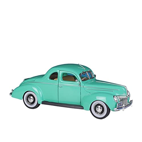 HUGGES 1 18 Passend Für Ford Deluxe 1939 Die Casting Alloy Model Car Adult Collection Souvenir Display Hobby Collection(A) von HUGGES