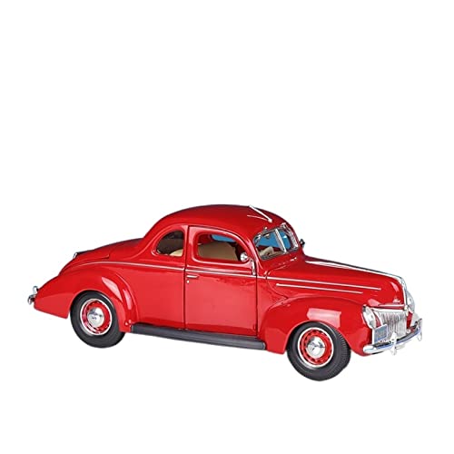 HUGGES 1 18 Passend Für Ford Deluxe 1939 Die Casting Alloy Model Car Adult Collection Souvenir Display Hobby Collection(B) von HUGGES