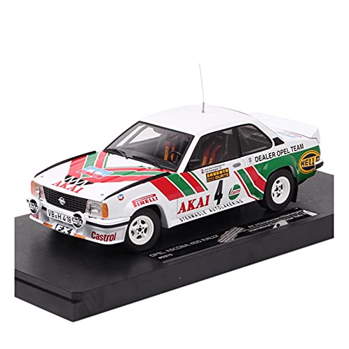 HUGGES 1 18 for Opel Ascona 400 Sachs Rally 1981 Simulation Auto Modell Nr. 4 Erwachsene Sammlung Dekoration Geschenk Spielzeug Handwerk von HUGGES