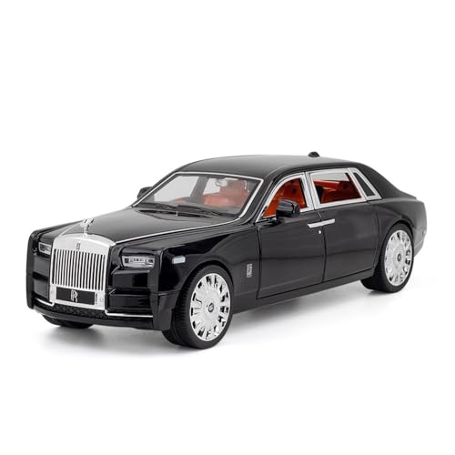 HUGGES 1 20 für Rolls-Royce Phantom Automodell Legierung 25 cm Zoll dekorative Schreibtisch Spielzeug Sammlung Souvenir Display für Männer Jungen(Black) von HUGGES