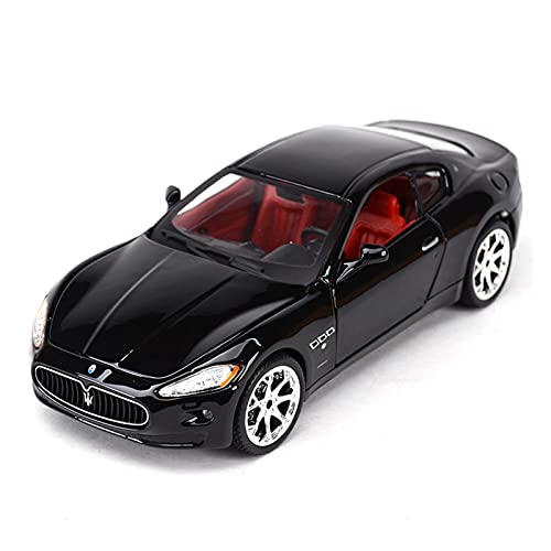 HUGGES 1 24 2008 Für Maserati Granmaternity Static Collectible Alloy Diecast Simulation Auto Modell Spielzeug Für Jungen Geschenk(Schwarz) von HUGGES