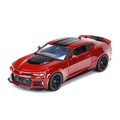 HUGGES 1 24 2017 Für Chevrolet Camaro Zl1 Static Collectible Alloy Diecast Simulation Sportwagen Modell Spielzeug Für Jungen Geschenk(Rot) von HUGGES