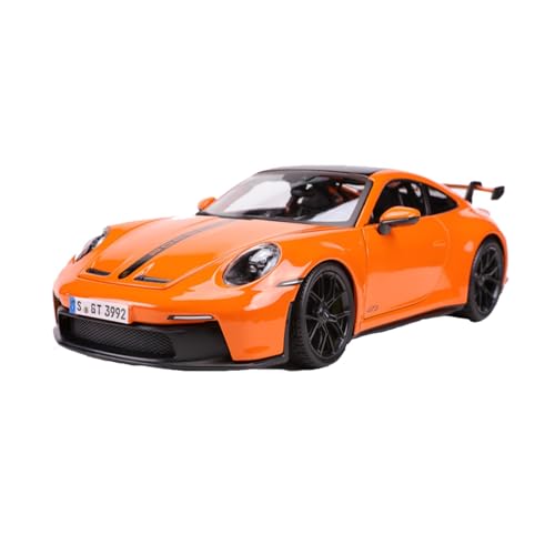 HUGGES 1 24 Für 2022 Porsche 911 GT3 Legierung Auto Modell Klassische Statische Die-Cast-Serie Spielzeugauto(6) von HUGGES