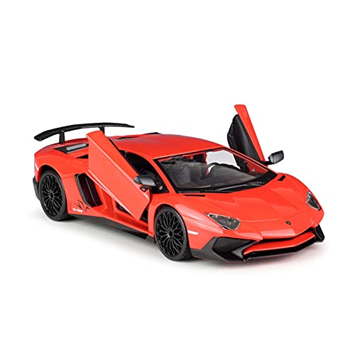 HUGGES 1 24 Für Aventador LP750-4 SV Sportwagen Simulation Legierung Automodell Junge Spielzeug Geschenk Sammlung Display Handwerk von HUGGES