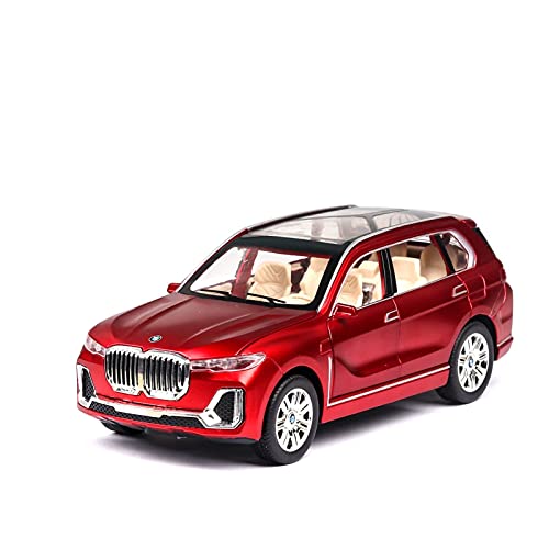 HUGGES 1 24 Für BMW X7 Diecast-Legierung Automodell SUV-Geländewagen Ziehen Sound Und Leichtes Kindergeschenkspielzeugauto Zurück(3) von HUGGES