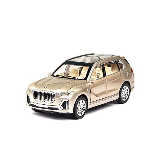 HUGGES 1 24 Für BMW X7 Diecast-Legierung Automodell SUV-Geländewagen Ziehen Sound Und Leichtes Kindergeschenkspielzeugauto Zurück(4) von HUGGES