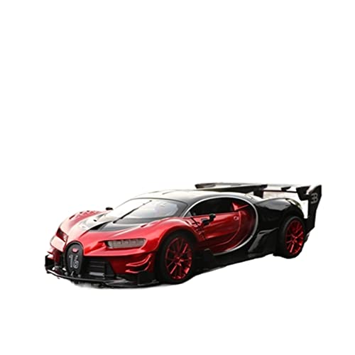 HUGGES 1 24 Für Bugatti GT Sportwagen Zinklegierung Diecast Automodell Als Geschenk Handarbeit Für Jungen Erwachsene(Rot) von HUGGES