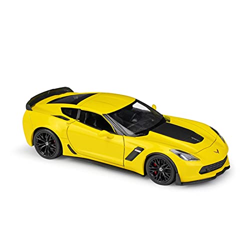 HUGGES 1 24 Für Chevrolet 2017 Corvette Z06 Simulation Legierung Auto Modell Fahrzeug Spielzeug Geschenk Sammlung Handwerk(Taglia unica) von HUGGES