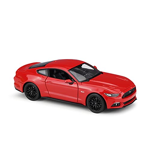 HUGGES 1 24 Für Ford Mustang GT Klassisches Modellauto Metall Sportwagen Legierung Spielzeugauto Für Kindergeschenke Sammlung(Rot) von HUGGES