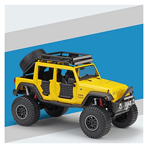 HUGGES 1 24 Für Jeep Wrangler Unlimited Modifizierte Version Simulation Legierung Automodell Spielzeug Geschenksammlung Handwerk(5) von HUGGES