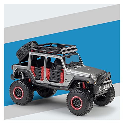 HUGGES 1 24 Für Jeep Wrangler Unlimited Modifizierte Version Simulation Legierung Automodell Spielzeug Geschenksammlung Handwerk(6) von HUGGES