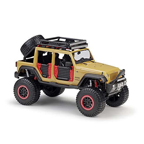 HUGGES 1 24 Für Jeep Wrangler Unlimited Modifizierte Version Simulation Legierung Automodell Spielzeug Geschenksammlung Handwerk(Taglia unica) von HUGGES