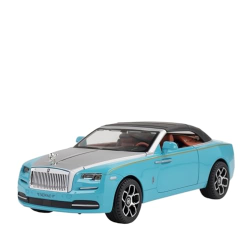 HUGGES 1 24 Für Rolls Royce Dawn Spofec Legierung Modellauto Miniatur Supercar Metall Fahrzeug Jungen Geschenk(Blau) von HUGGES