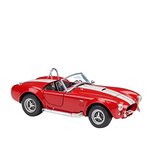 HUGGES 1 24 Für Shelby Cobra 1965 Alloy Diecast Classic Modell Sportwagen Kinder Geschenk(B) von HUGGES