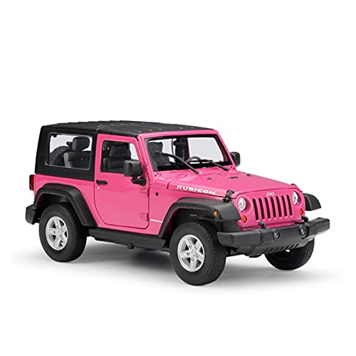 HUGGES 1 24 Für Wrangler Jeep Metalllegierung Druckguss-Automodell Mit Sound-Licht Für Display-Ornamente(Rosa) von HUGGES