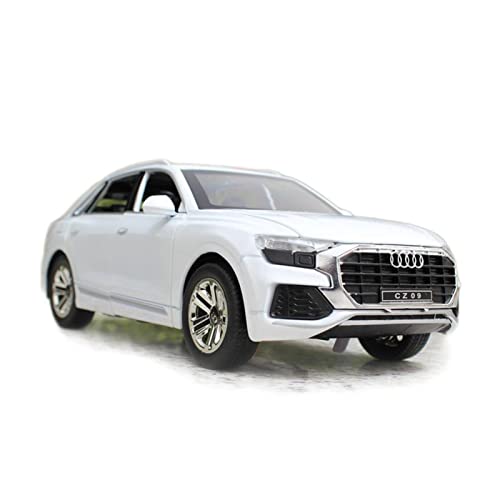 HUGGES 1 24 for Audi Q8 SUV Alloy Car Model Hohes Simulationsmodell Mit Sound Light Pull Back(C) von HUGGES