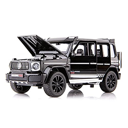 HUGGES 1 32 Diecast SUV Modell G700 modifiziertes Auto mit Pullback Musik Geländewagen 6 offene Türen Kinderspielzeugsammlung(2) von HUGGES