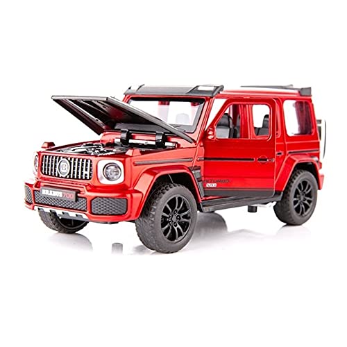 HUGGES 1 32 Diecast SUV Modell G700 modifiziertes Auto mit Pullback Musik Geländewagen 6 offene Türen Kinderspielzeugsammlung(Taglia unica) von HUGGES