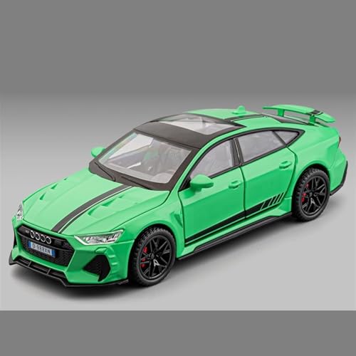 HUGGES 1 32 Für Audi RS7 Miniatur Simulation Legierung Spielzeug Auto Modell 15,7 cm Dekoriert Schreibtisch Display Memorial Jungen Männer(Green) von HUGGES