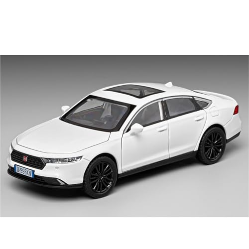 HUGGES 1 32 Für Honda Accord Replik Miniatur Legierung Auto Modell Spielzeug Dekoriert Schreibtisch Sammlung Souvenir Geschenk Männer Jungen 6 Zoll(White) von HUGGES