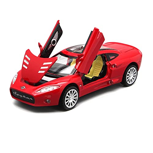 HUGGES 1 32 Für Spyker C8 Sportwagen Legierung Auto Druckguss Spielzeug Simulation Miniaturverhältnis Kinderspielzeug Geschenk(4) von HUGGES