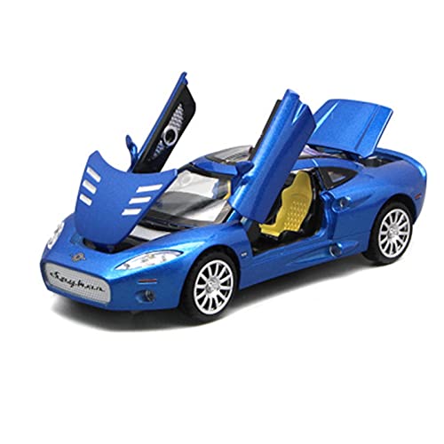 HUGGES 1 32 Für Spyker C8 Sportwagen Legierung Auto Druckguss Spielzeug Simulation Miniaturverhältnis Kinderspielzeug Geschenk(Taglia unica) von HUGGES