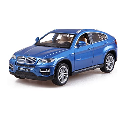 HUGGES 1 32 X6 SUV Coupe Simulation Legierung Diecast Automodell Mit LED-Licht Zurückziehen Kinderspielzeug Geschenk(2) von HUGGES