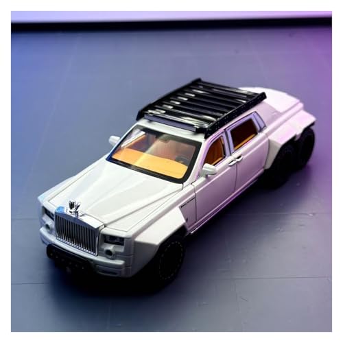 HUGGES 1 32 für Rolls-Royce Phantom Replik Miniatur-Legierung Automodell Spielzeug dekoriert Schreibtisch Sammlung Souvenir Geschenk Männer Jungen 17,5 cm(White) von HUGGES