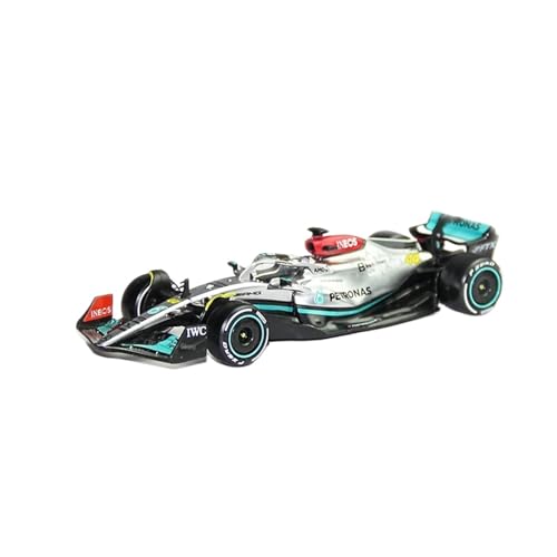 HUGGES 1 43 Für 2022 F1 Mercedes-AMG W13#44 Hamilton #63 Russell Racing Team Diecast Alloy Car Model Series(Taglia unica) von HUGGES